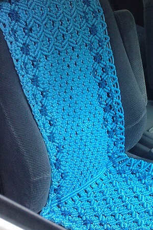 Накидка на кресло  в синий автомобиль